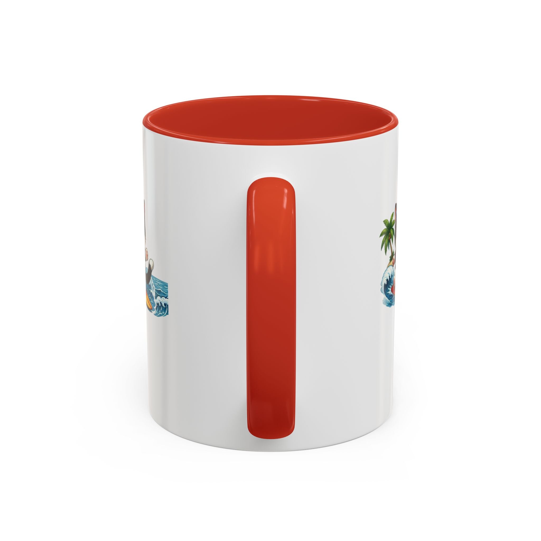 Surfing Cat Summer Coffee Mug | Cute Beach Cat Mug | Cowmeow & Co