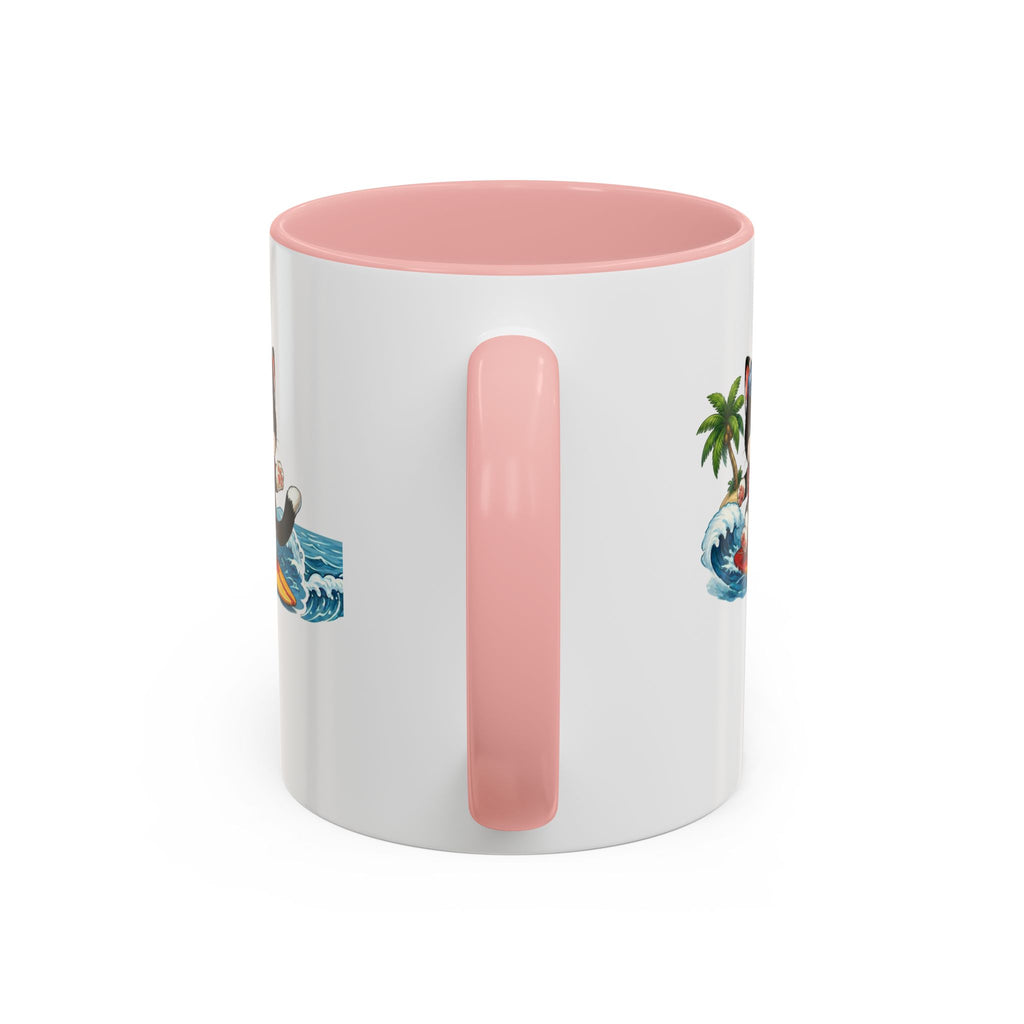 Surfing Cat Summer Coffee Mug | Cute Beach Cat Mug | Cowmeow & Co