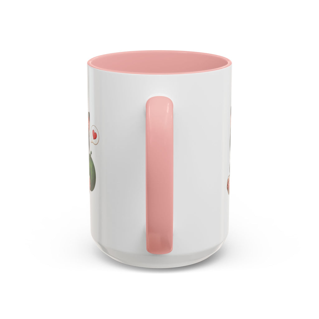 Watermelon Cat Mug | Cute Tuxedo Cat Coffee Mug | Cowmeow