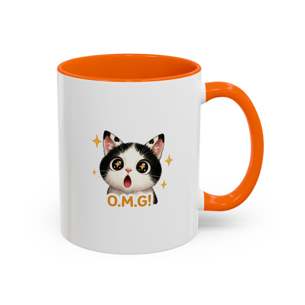 O.M.G Cat Mug | Funny Surprise Cat Mug | Cowmeow & Co