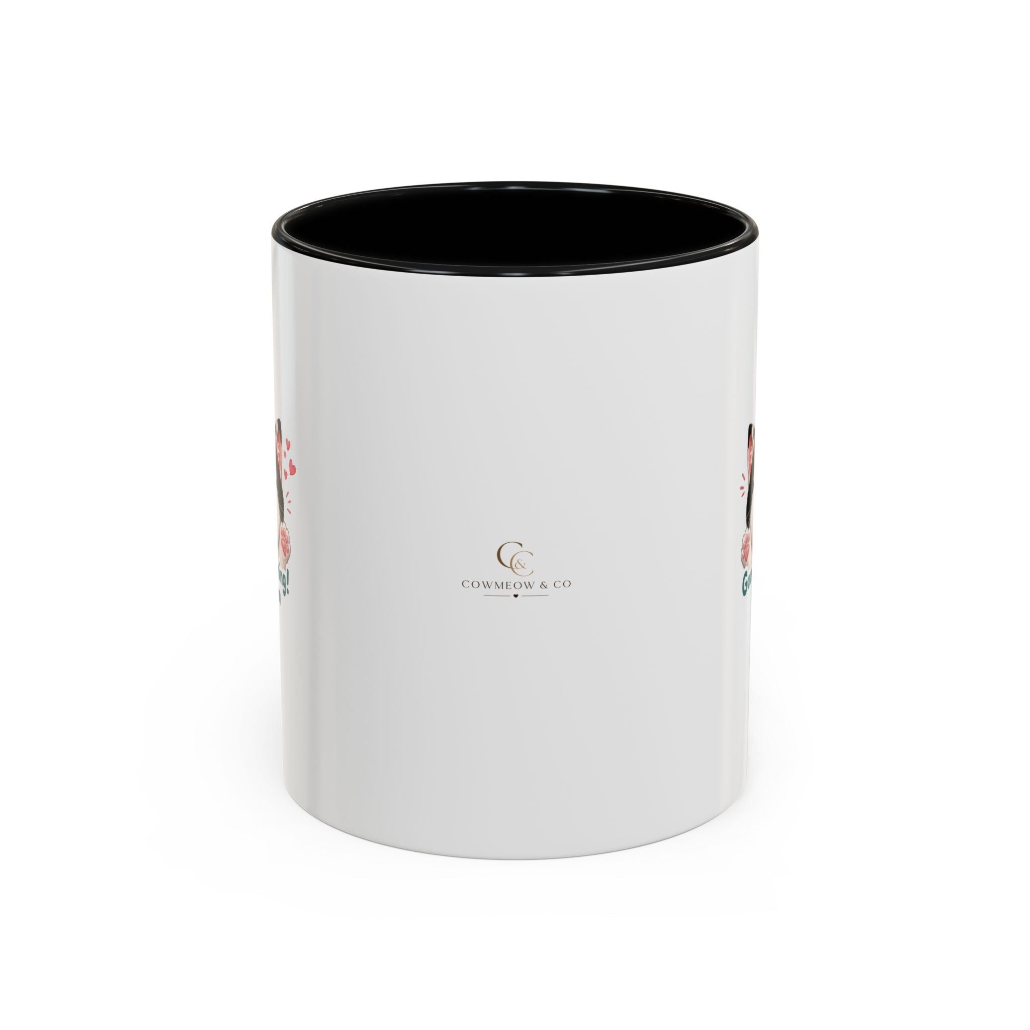 Good Morning, Human! —  Cute Tuxedo Cat Coffee Mug, Cowmeow & Co