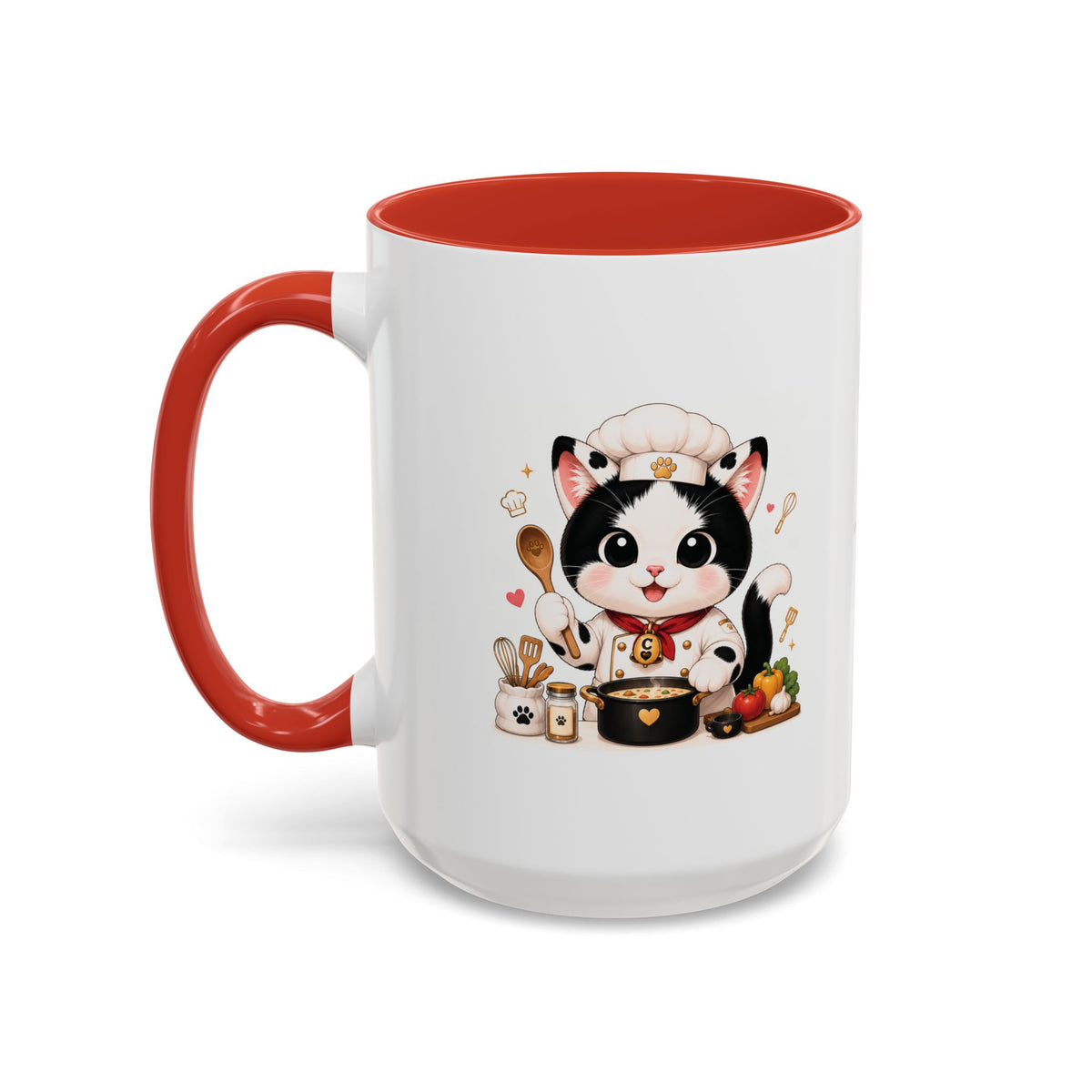 Chef Cowmeow Mug – Cute Tuxedo Cat Coffee Mug