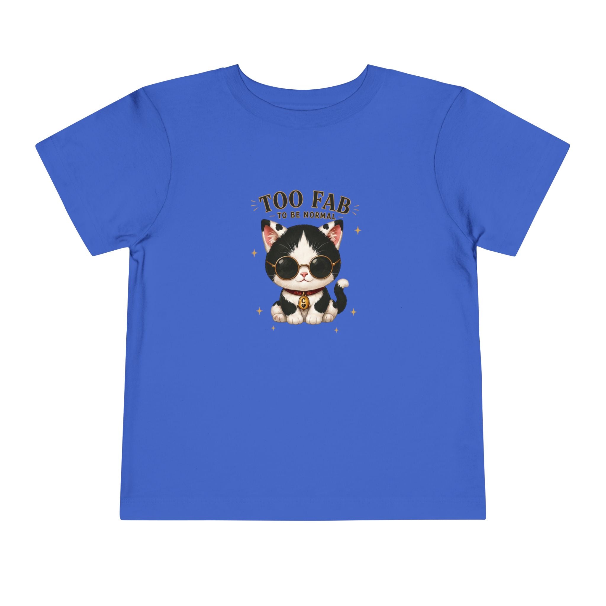 Funny Cat Toddler T-Shirt | Cute Tuxedo Cat Tee | Too Fab to Be Normal | Cowmeow & Co