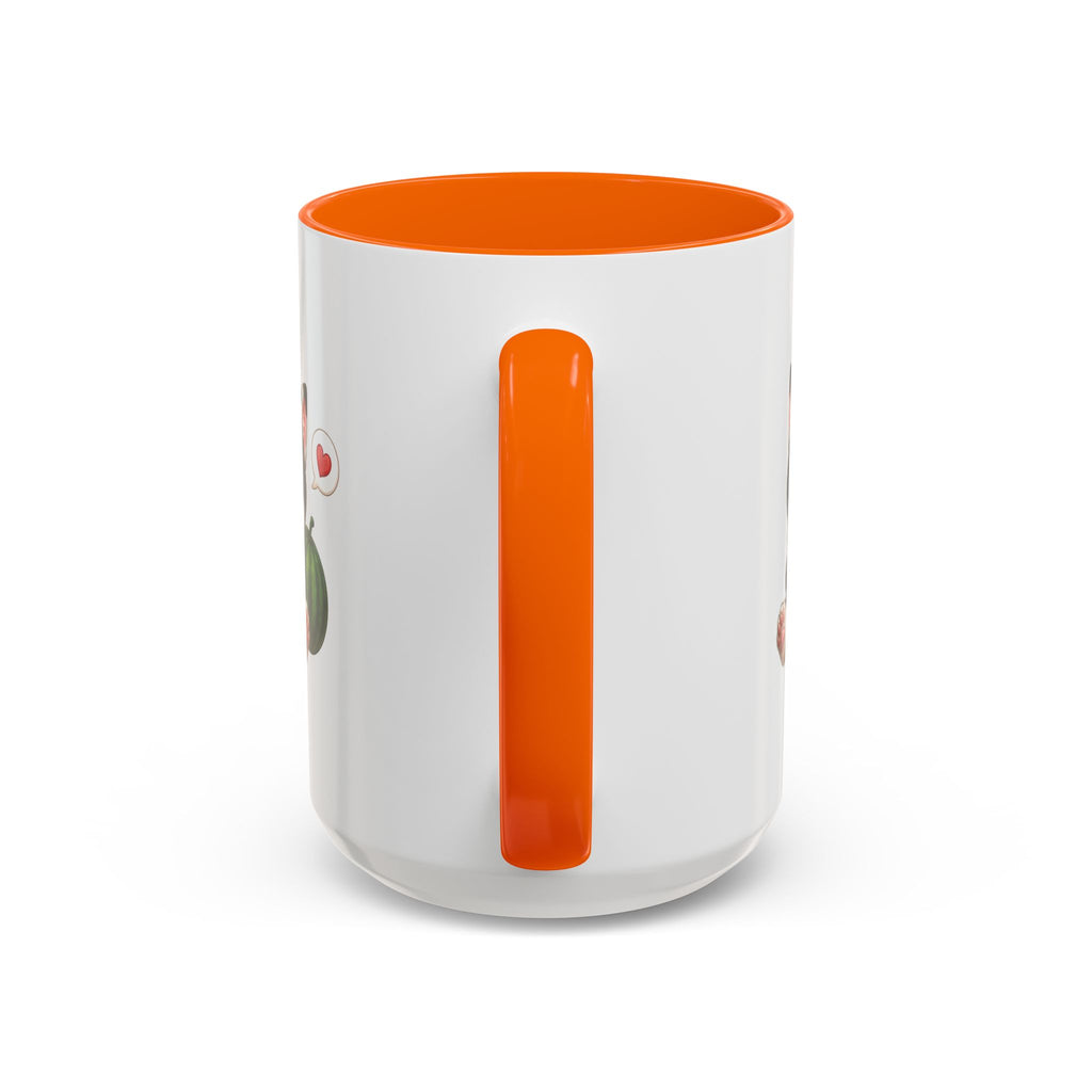 Watermelon Cat Mug | Cute Tuxedo Cat Coffee Mug | Cowmeow