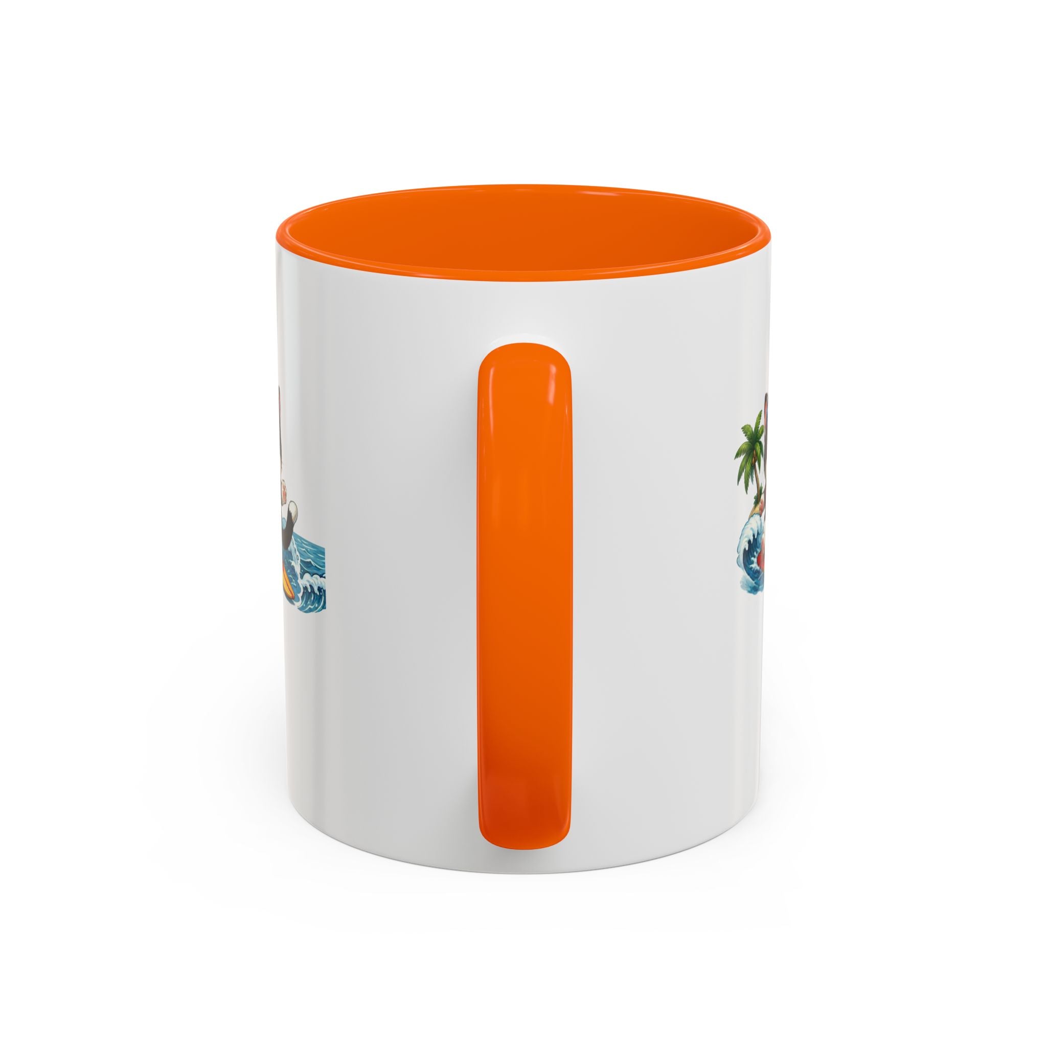 Surfing Cat Summer Coffee Mug | Cute Beach Cat Mug | Cowmeow & Co