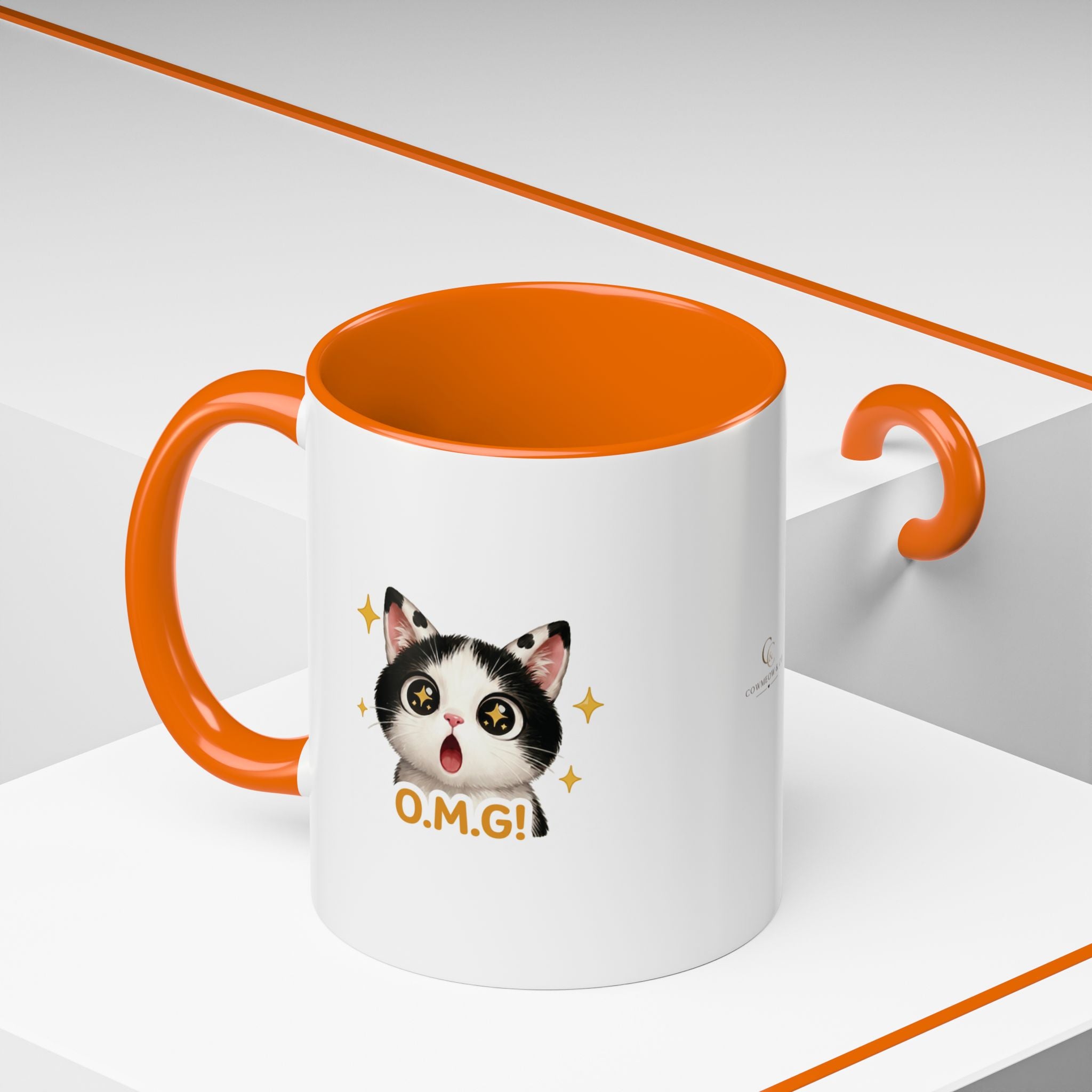O.M.G Cat Mug | Funny Surprise Cat Mug | Cowmeow & Co