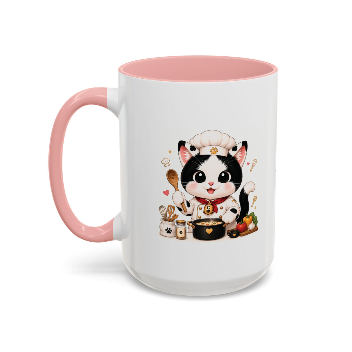 Chef Cowmeow Mug – Cute Tuxedo Cat Coffee Mug