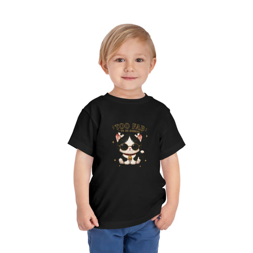 Funny Cat Toddler T-Shirt | Cute Tuxedo Cat Tee | Too Fab to Be Normal | Cowmeow & Co