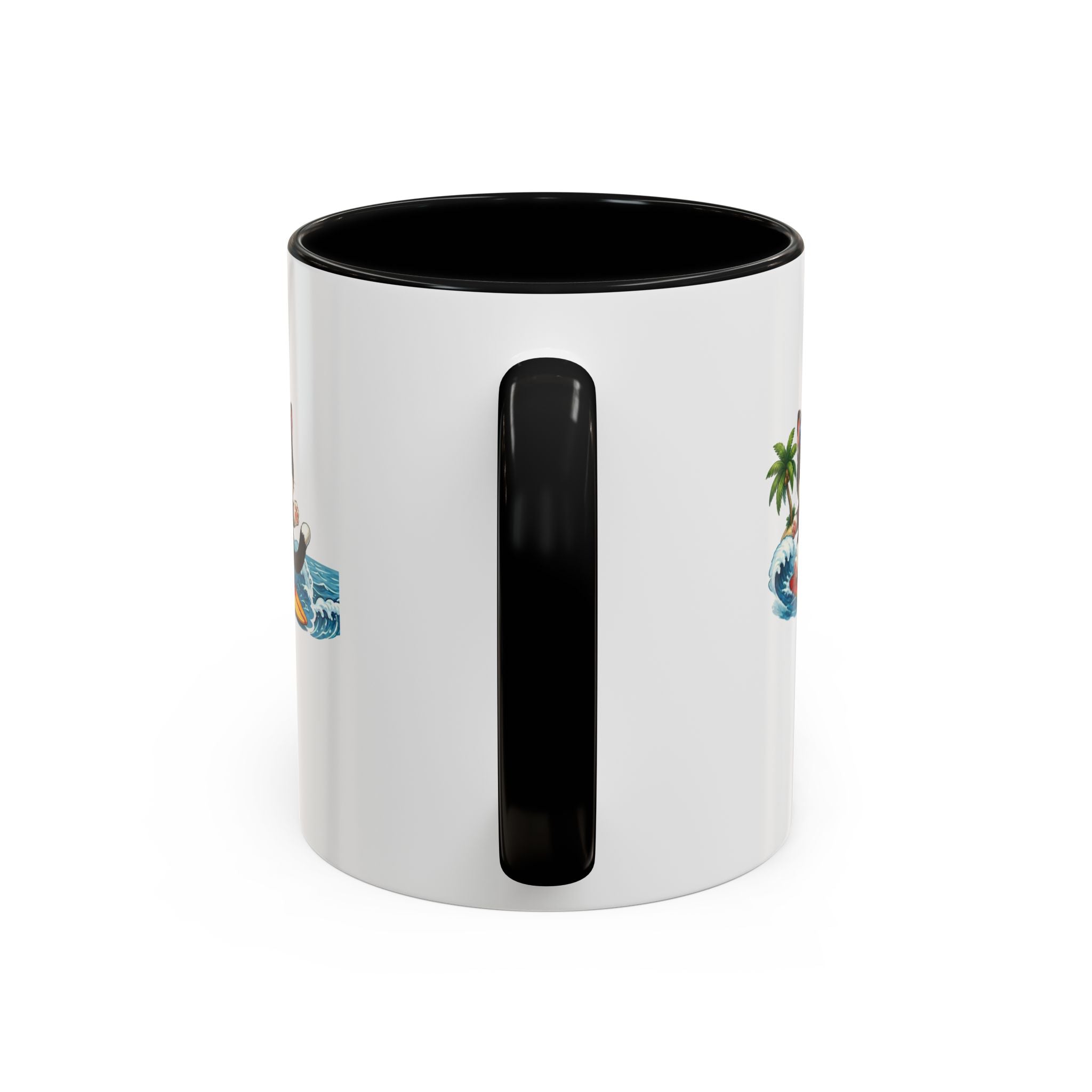 Surfing Cat Summer Coffee Mug | Cute Beach Cat Mug | Cowmeow & Co