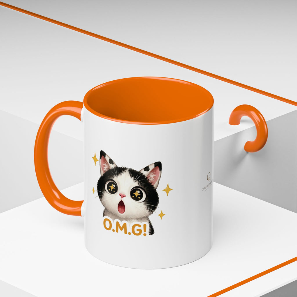 O.M.G Cat Mug | Funny Surprise Cat Mug | Cowmeow & Co