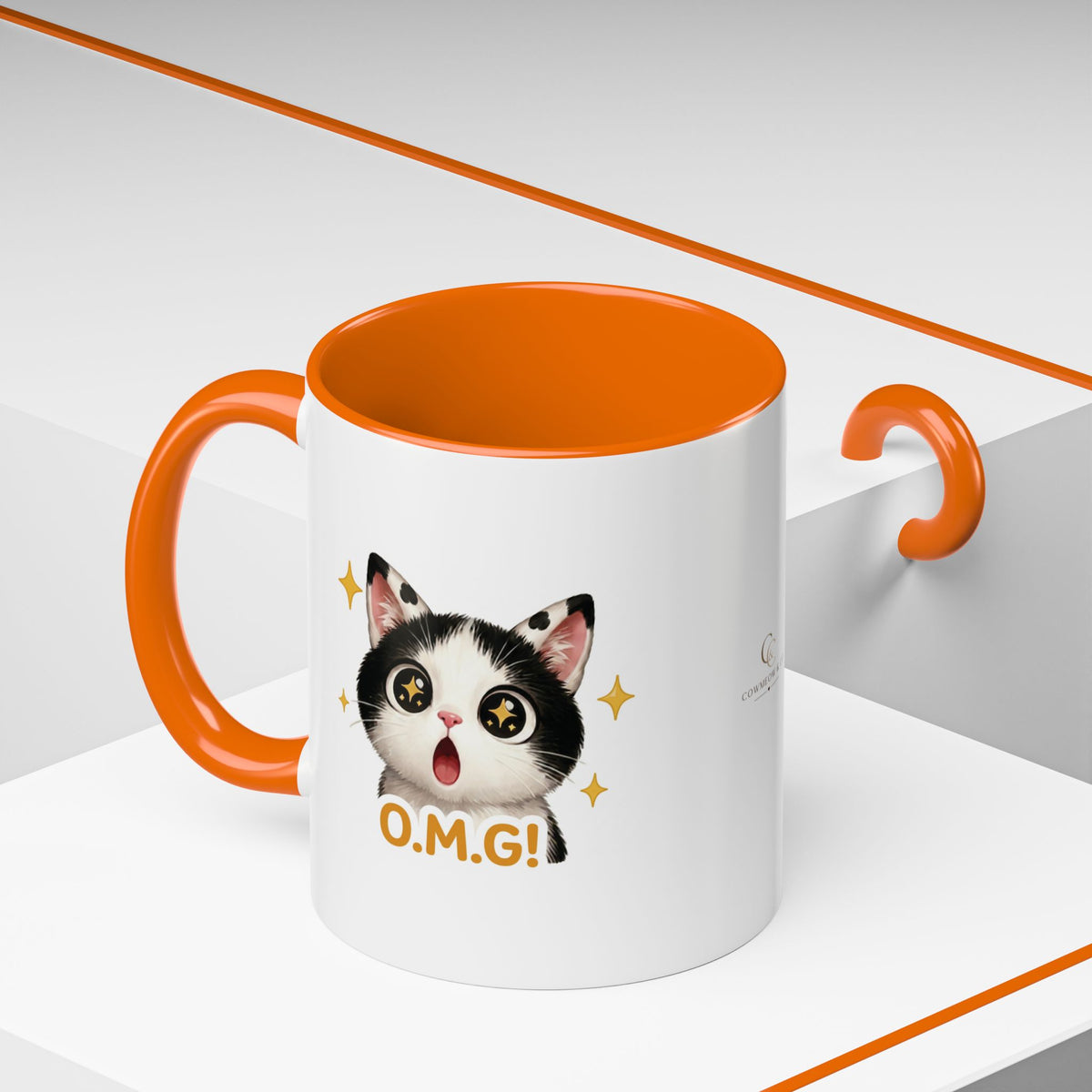 O.M.G Cat Mug | Funny Surprise Cat Mug | Cowmeow & Co