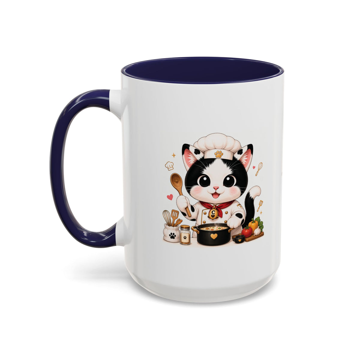 Chef Cowmeow Mug – Cute Tuxedo Cat Coffee Mug