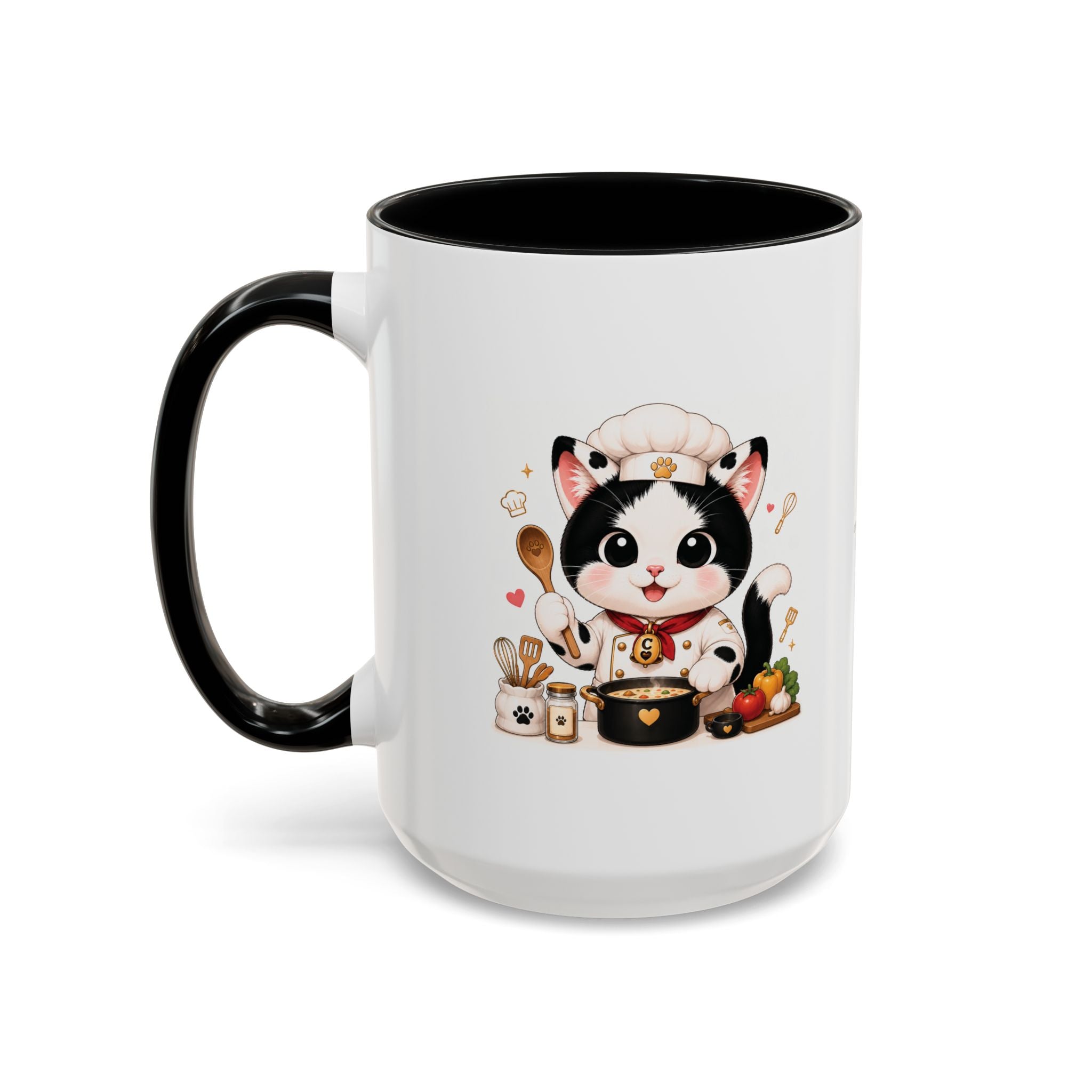 Chef Cowmeow Mug – Cute Tuxedo Cat Coffee Mug
