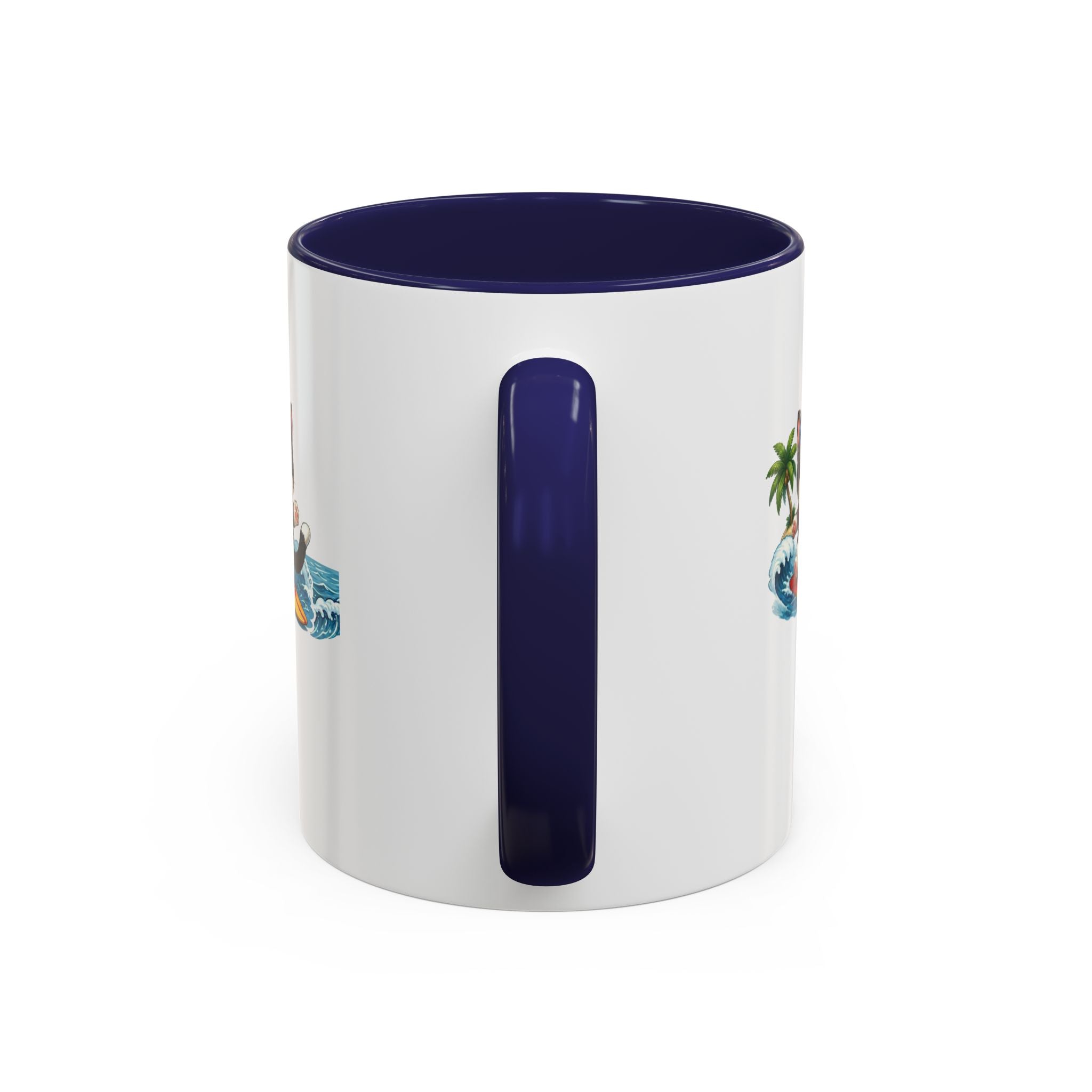 Surfing Cat Summer Coffee Mug | Cute Beach Cat Mug | Cowmeow & Co
