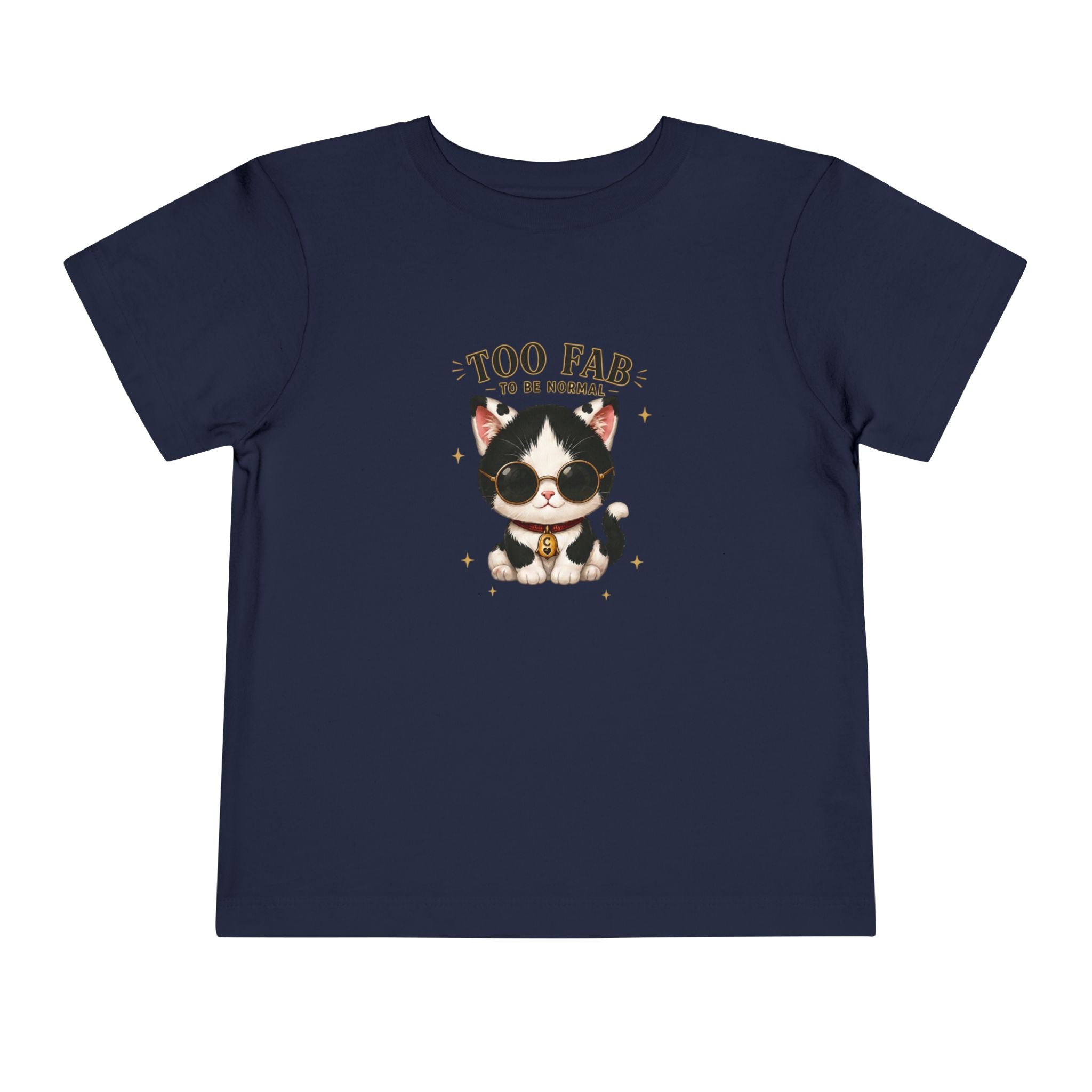 Funny Cat Toddler T-Shirt | Cute Tuxedo Cat Tee | Too Fab to Be Normal | Cowmeow & Co