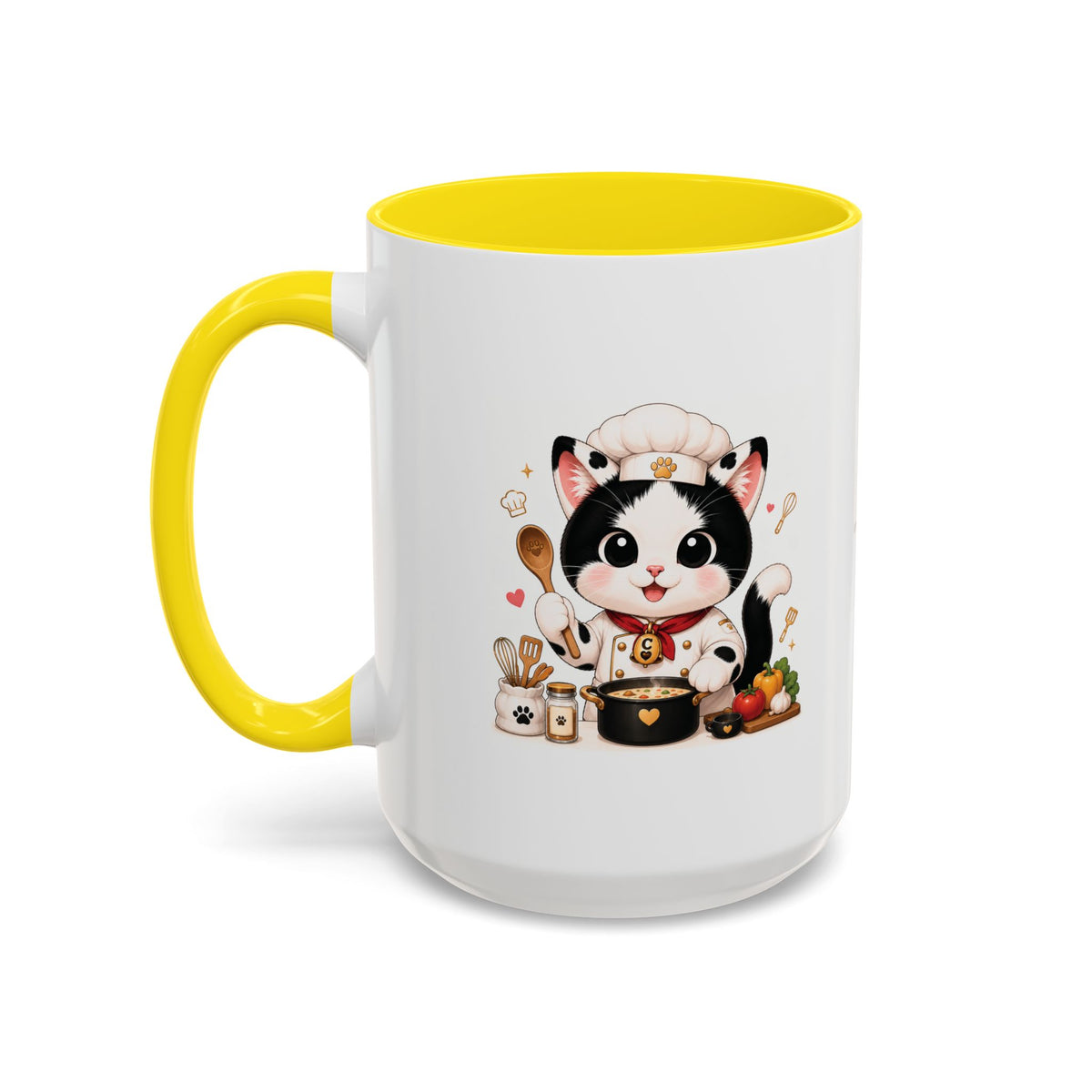 Chef Cowmeow Mug – Cute Tuxedo Cat Coffee Mug