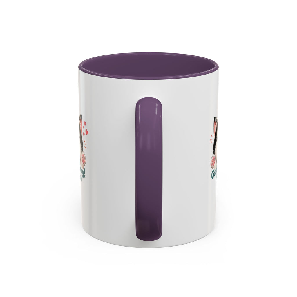 Good Morning, Human! —  Cute Tuxedo Cat Coffee Mug, Cowmeow & Co