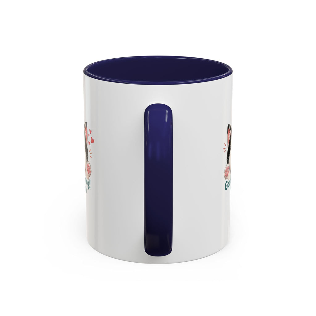 Good Morning, Human! —  Cute Tuxedo Cat Coffee Mug, Cowmeow & Co