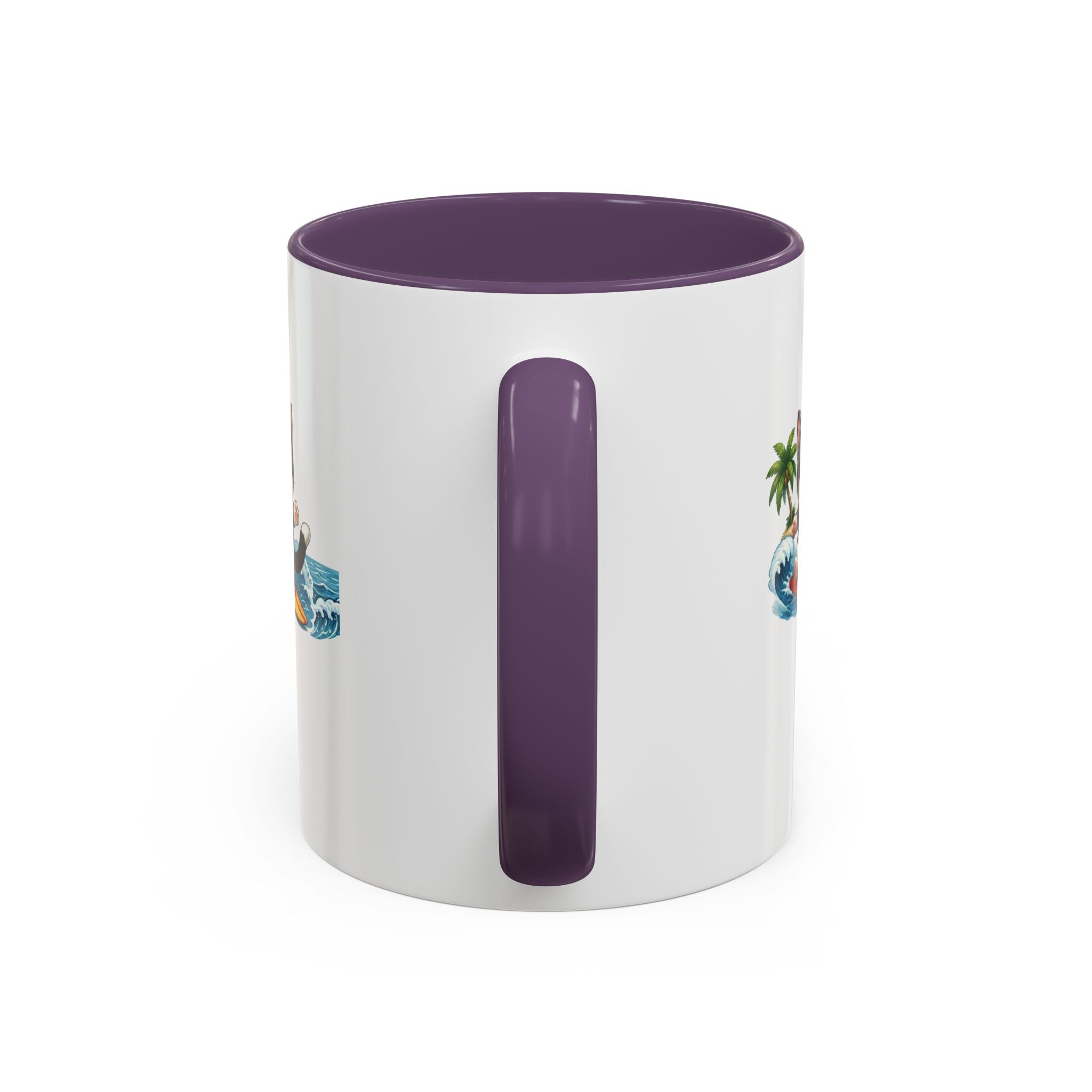 Surfing Cat Summer Coffee Mug | Cute Beach Cat Mug | Cowmeow & Co