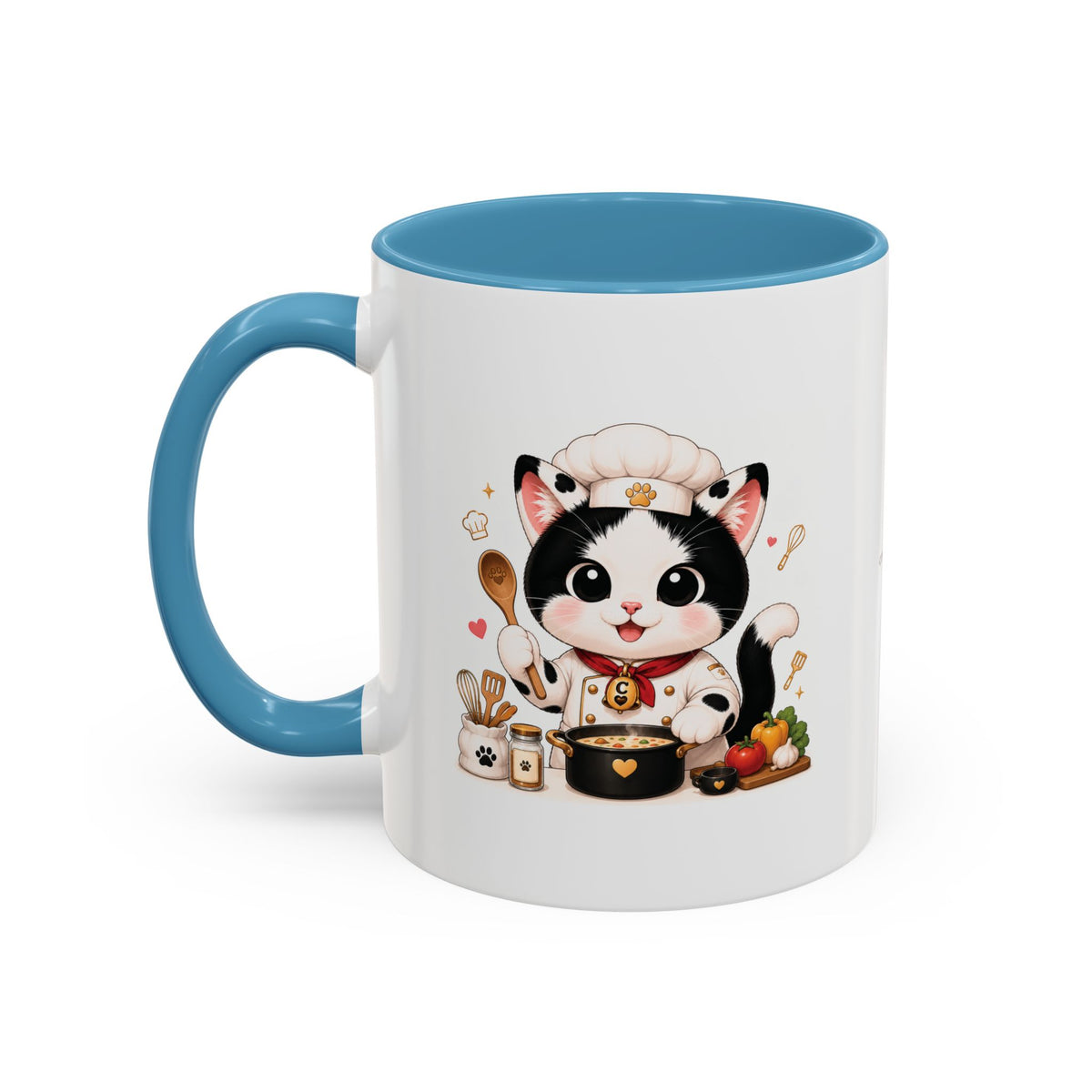 Chef Cowmeow Mug – Cute Tuxedo Cat Coffee Mug