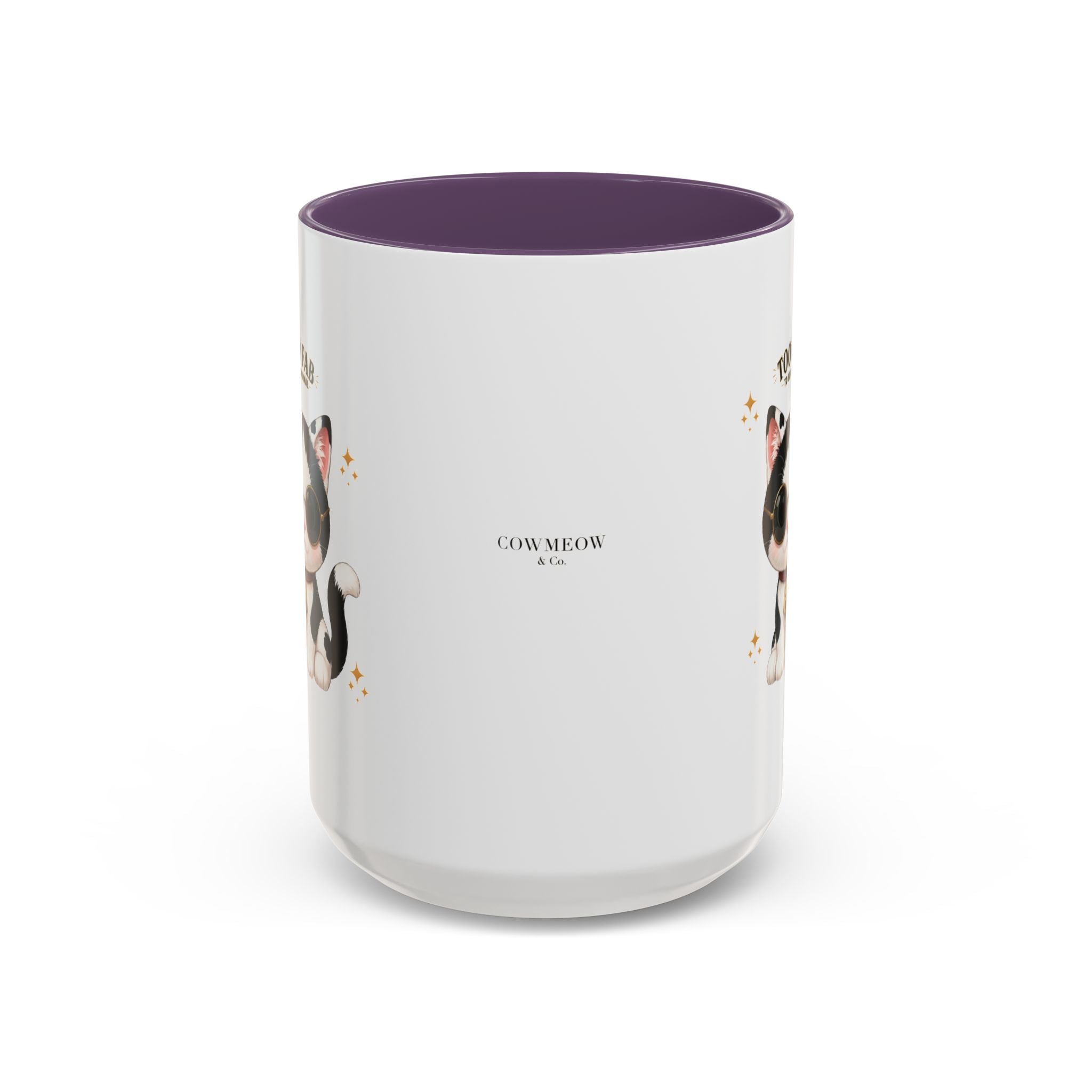 "Too Fab to be Normal Cat Mug | Funny Tuxedo Cat Coffee Mug | Cowmeow & Co"