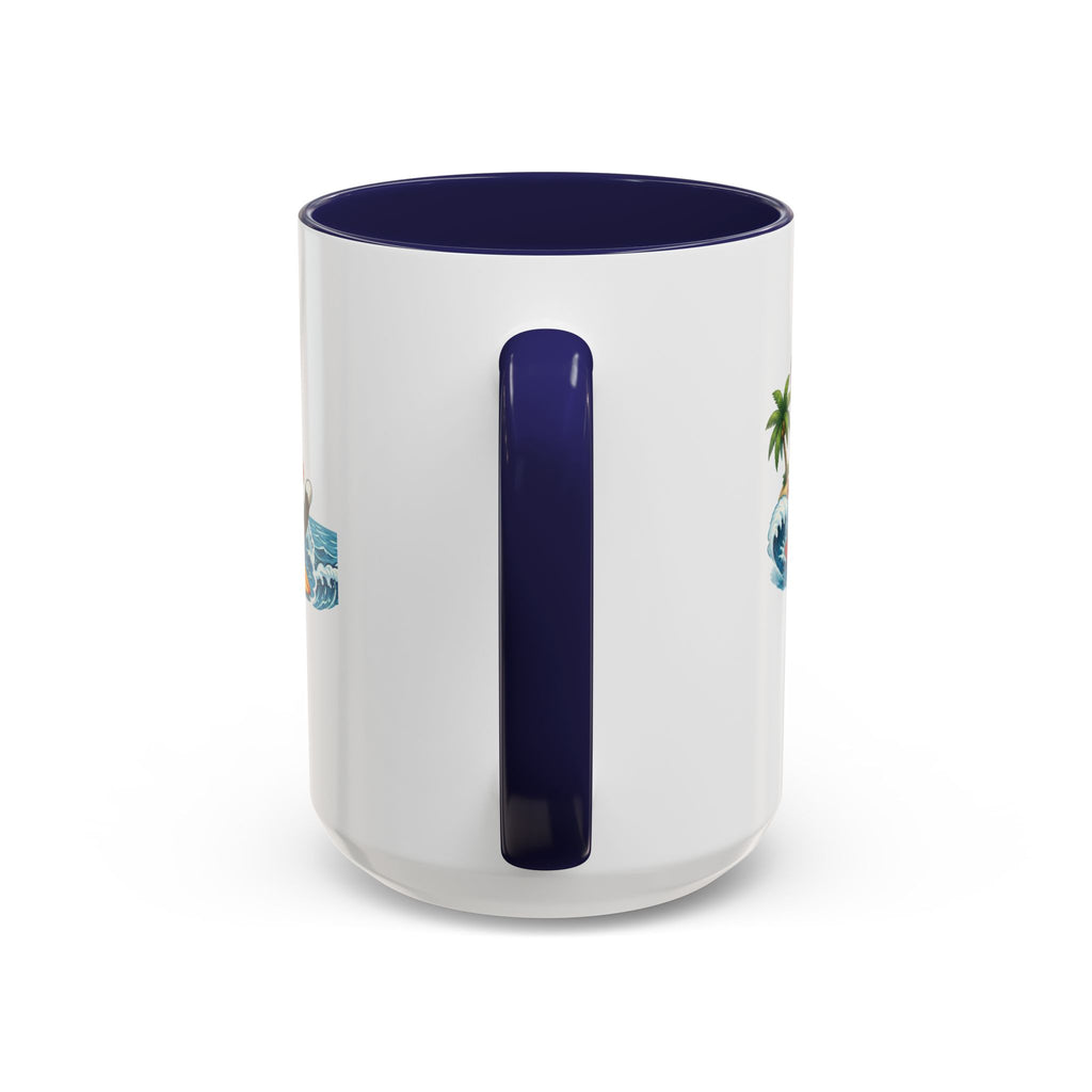 Surfing Cat Summer Coffee Mug | Cute Beach Cat Mug | Cowmeow & Co