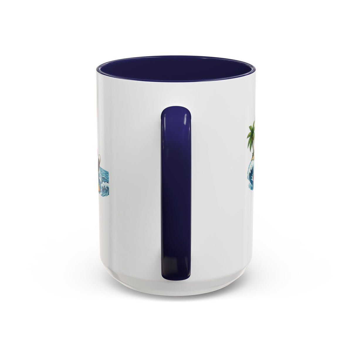 Surfing Cat Summer Coffee Mug | Cute Beach Cat Mug | Cowmeow & Co