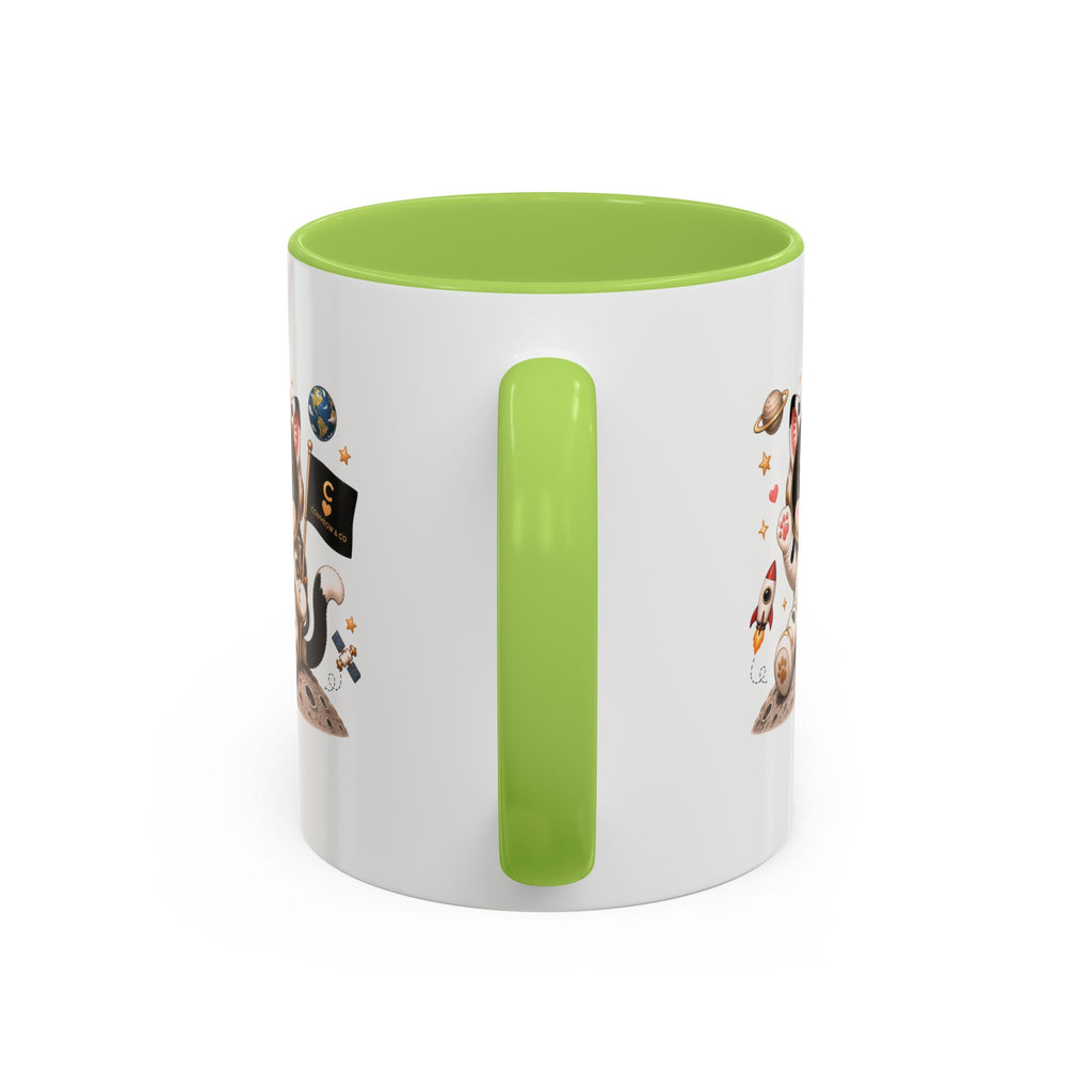 Astronaut Cowmeow Mug, Cute Tuxedo Cat, Space Coffee Mug, CowmeowandCo