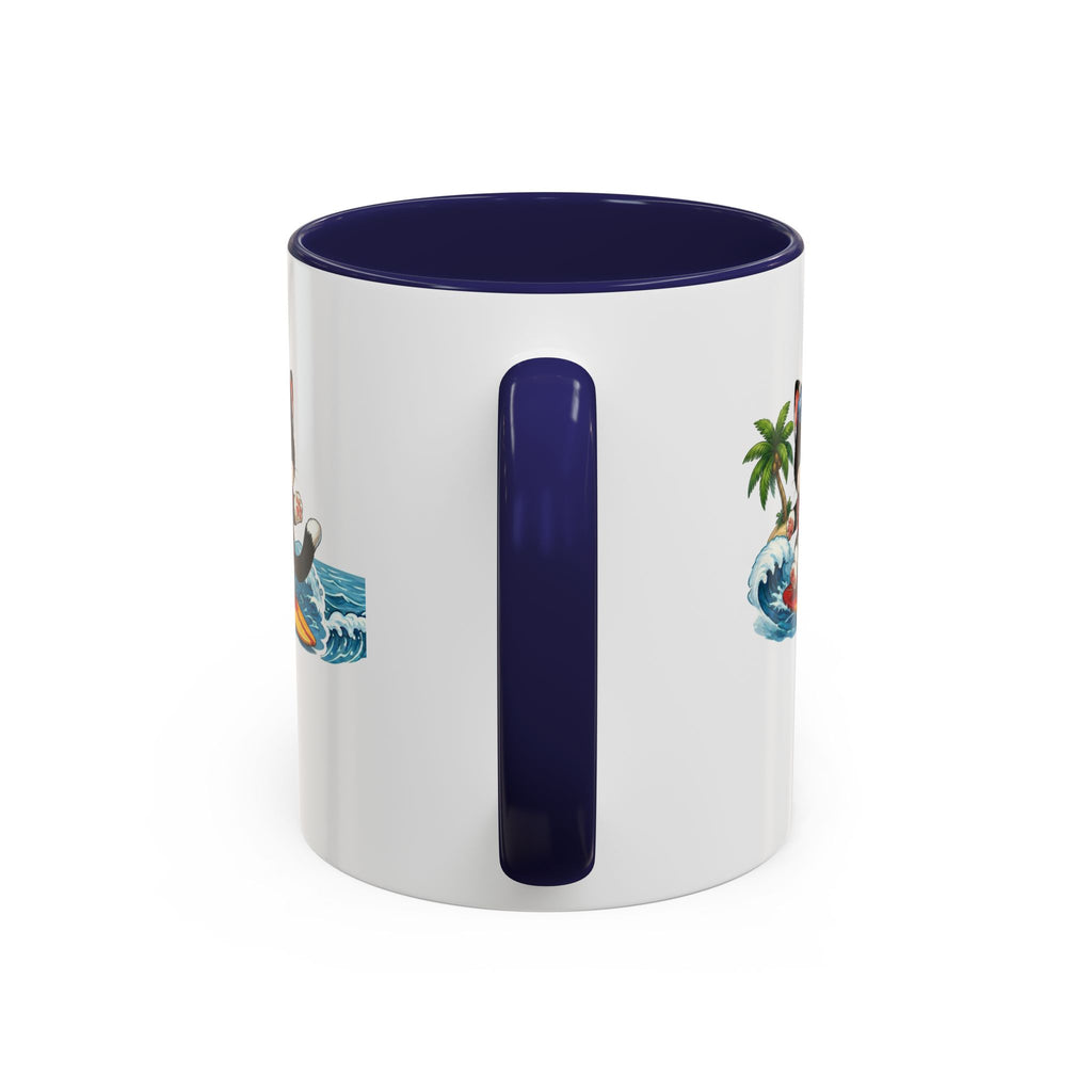 Surfing Cat Summer Coffee Mug | Cute Beach Cat Mug | Cowmeow & Co