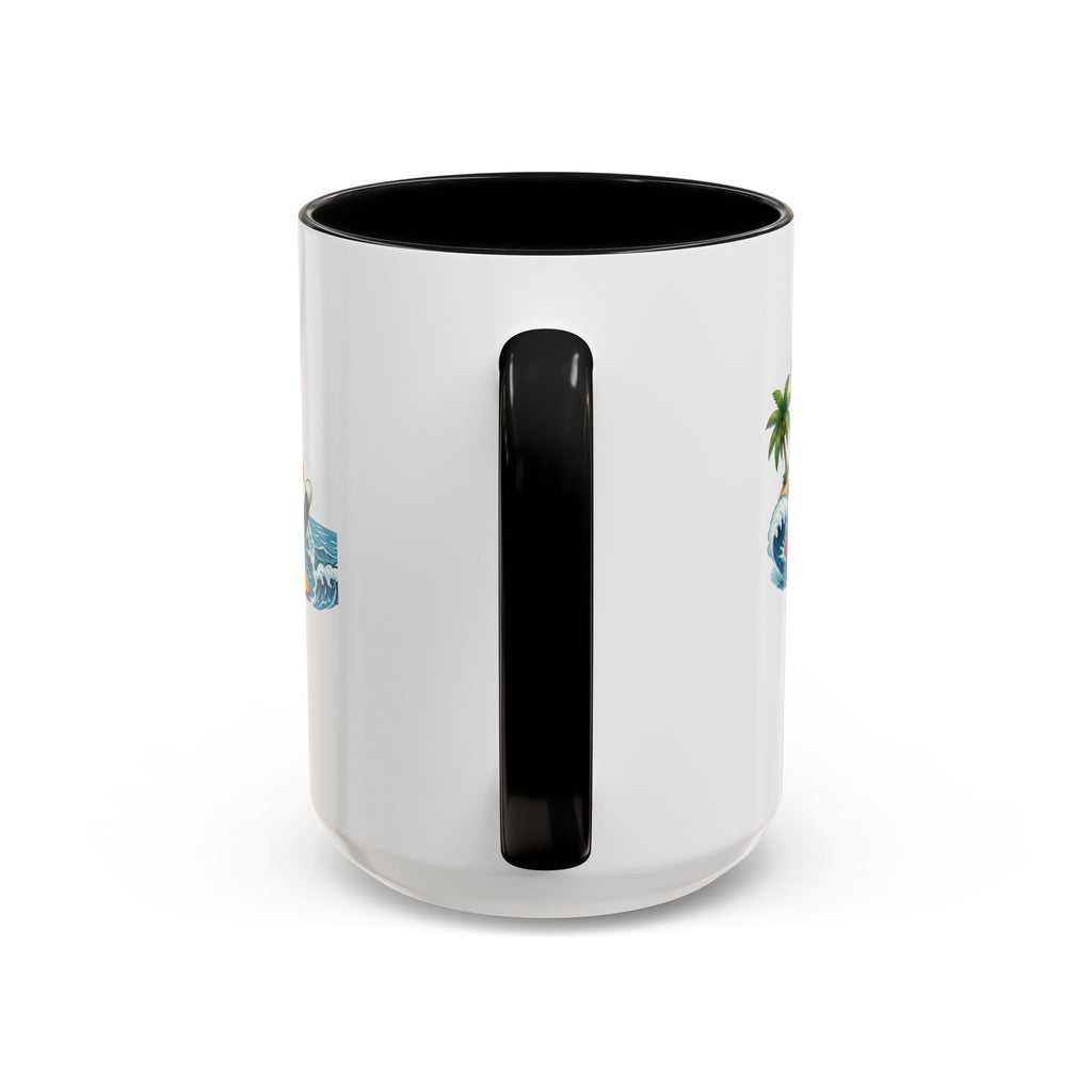 Surfing Cat Summer Coffee Mug | Cute Beach Cat Mug | Cowmeow & Co