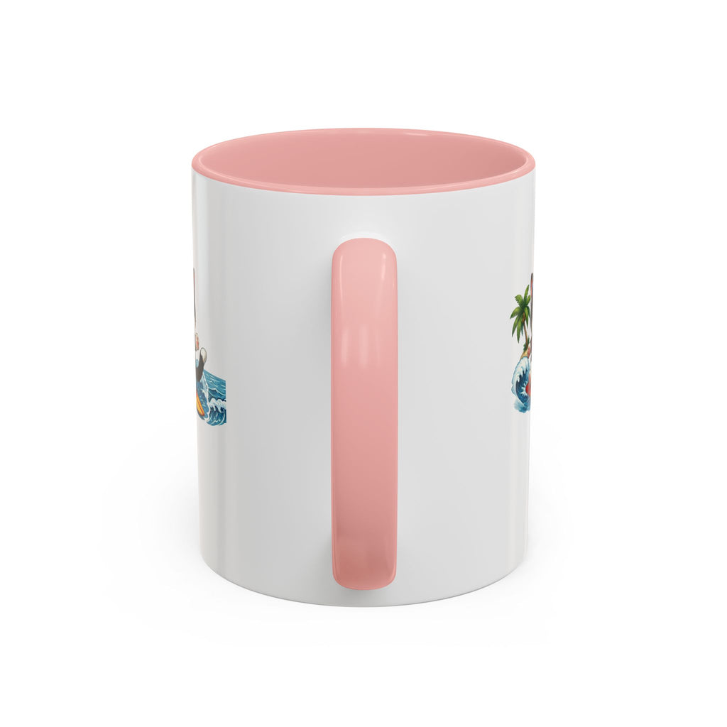 Surfing Cat Summer Coffee Mug | Cute Beach Cat Mug | Cowmeow & Co