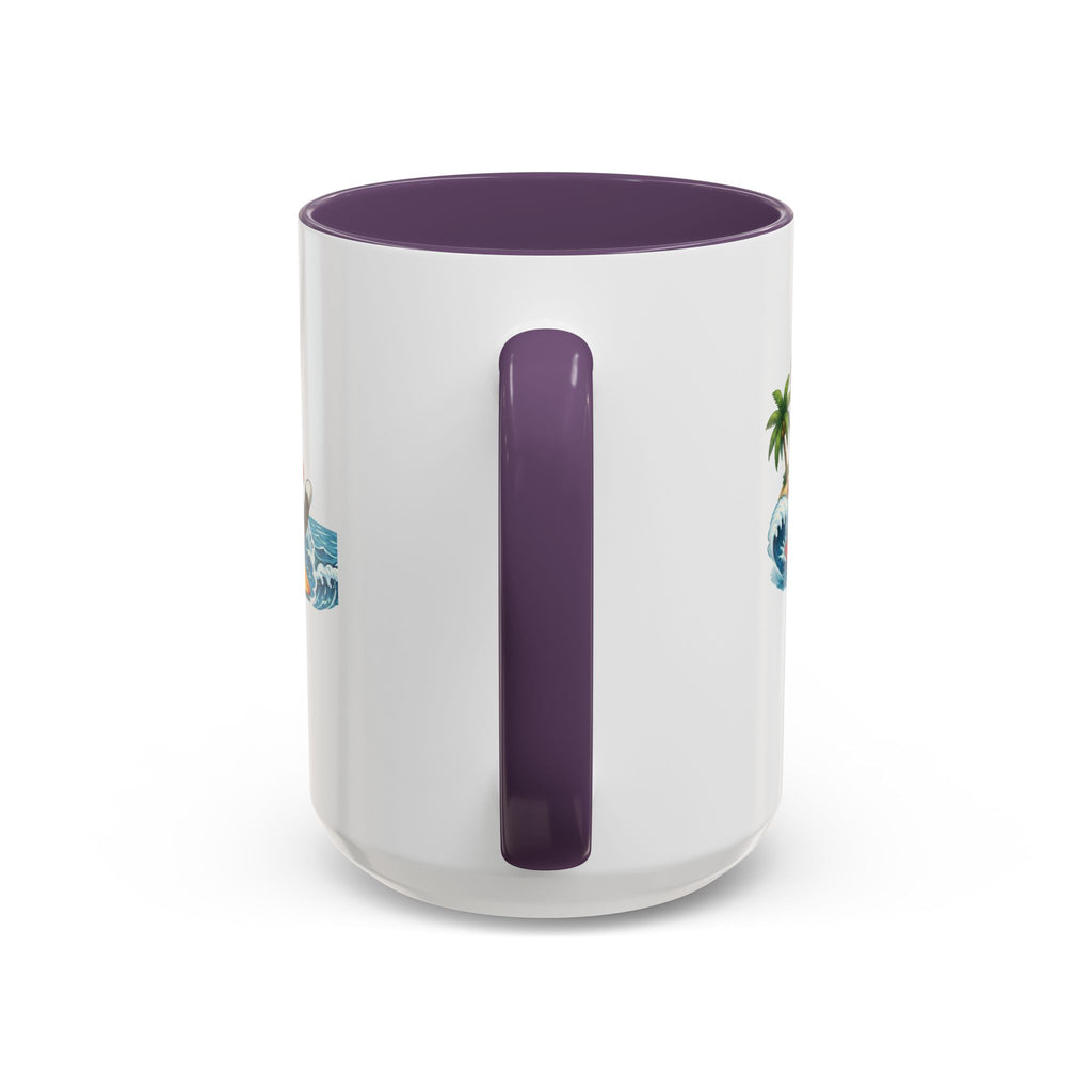 Surfing Cat Summer Coffee Mug | Cute Beach Cat Mug | Cowmeow & Co
