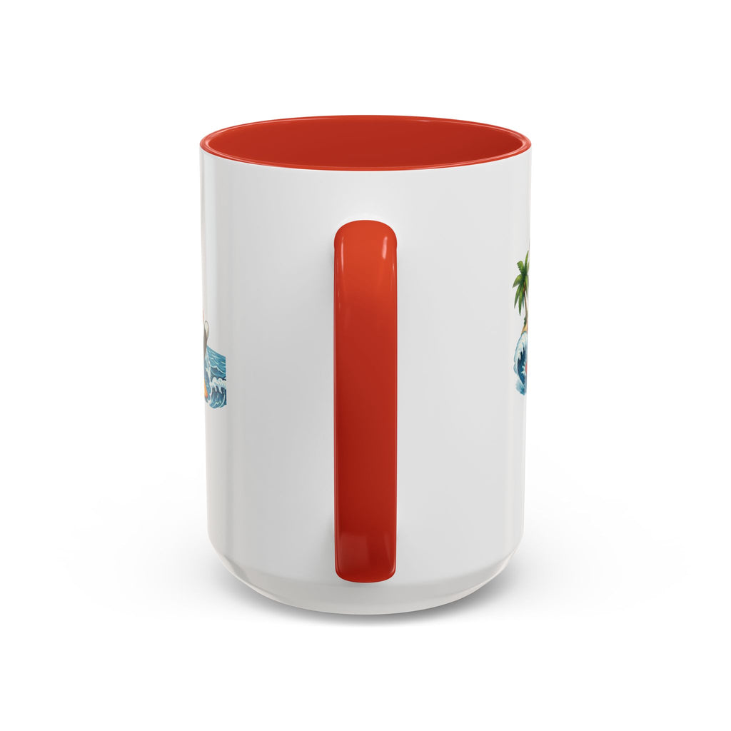 Surfing Cat Summer Coffee Mug | Cute Beach Cat Mug | Cowmeow & Co