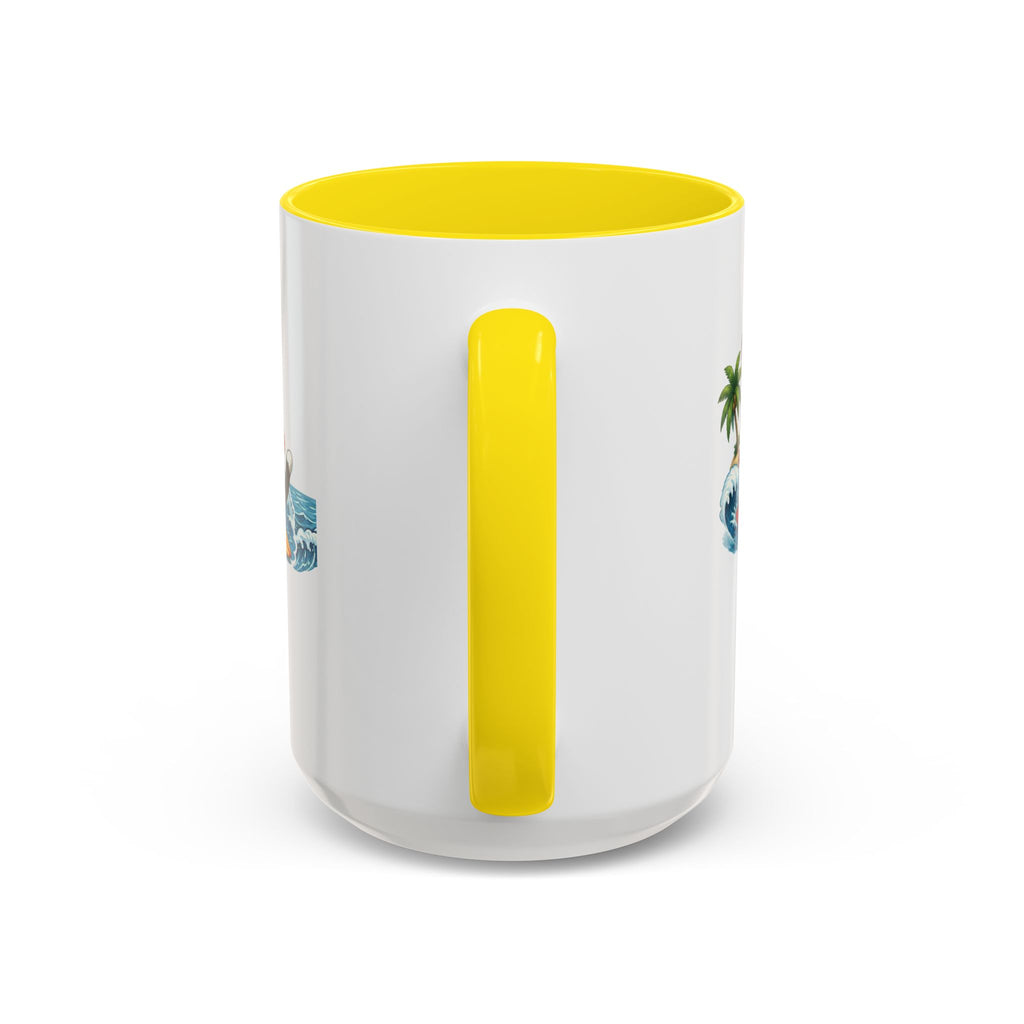 Surfing Cat Summer Coffee Mug | Cute Beach Cat Mug | Cowmeow & Co