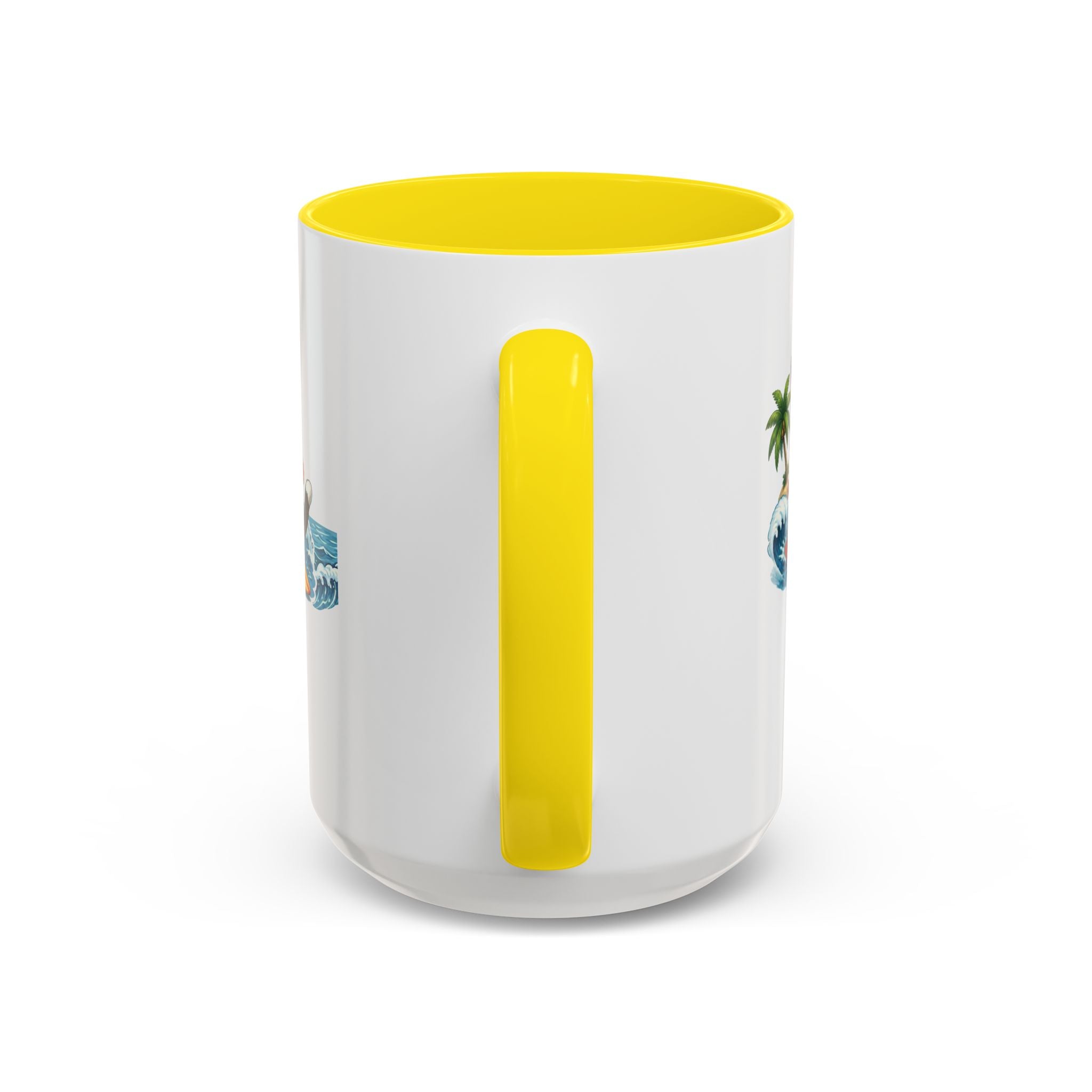 Surfing Cat Summer Coffee Mug | Cute Beach Cat Mug | Cowmeow & Co