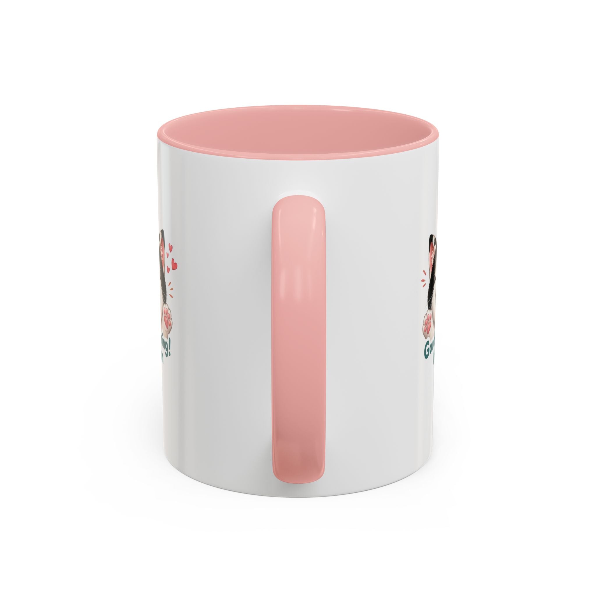 Good Morning, Human! —  Cute Tuxedo Cat Coffee Mug, Cowmeow & Co
