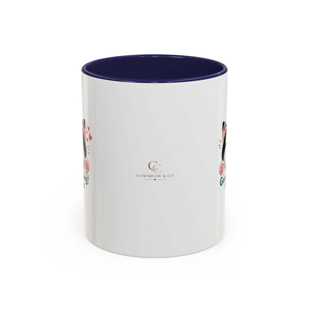 Good Morning, Human! —  Cute Tuxedo Cat Coffee Mug, Cowmeow & Co