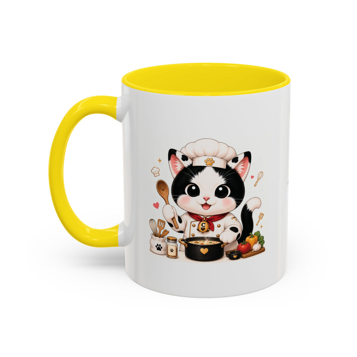 Chef Cowmeow Mug – Cute Tuxedo Cat Coffee Mug