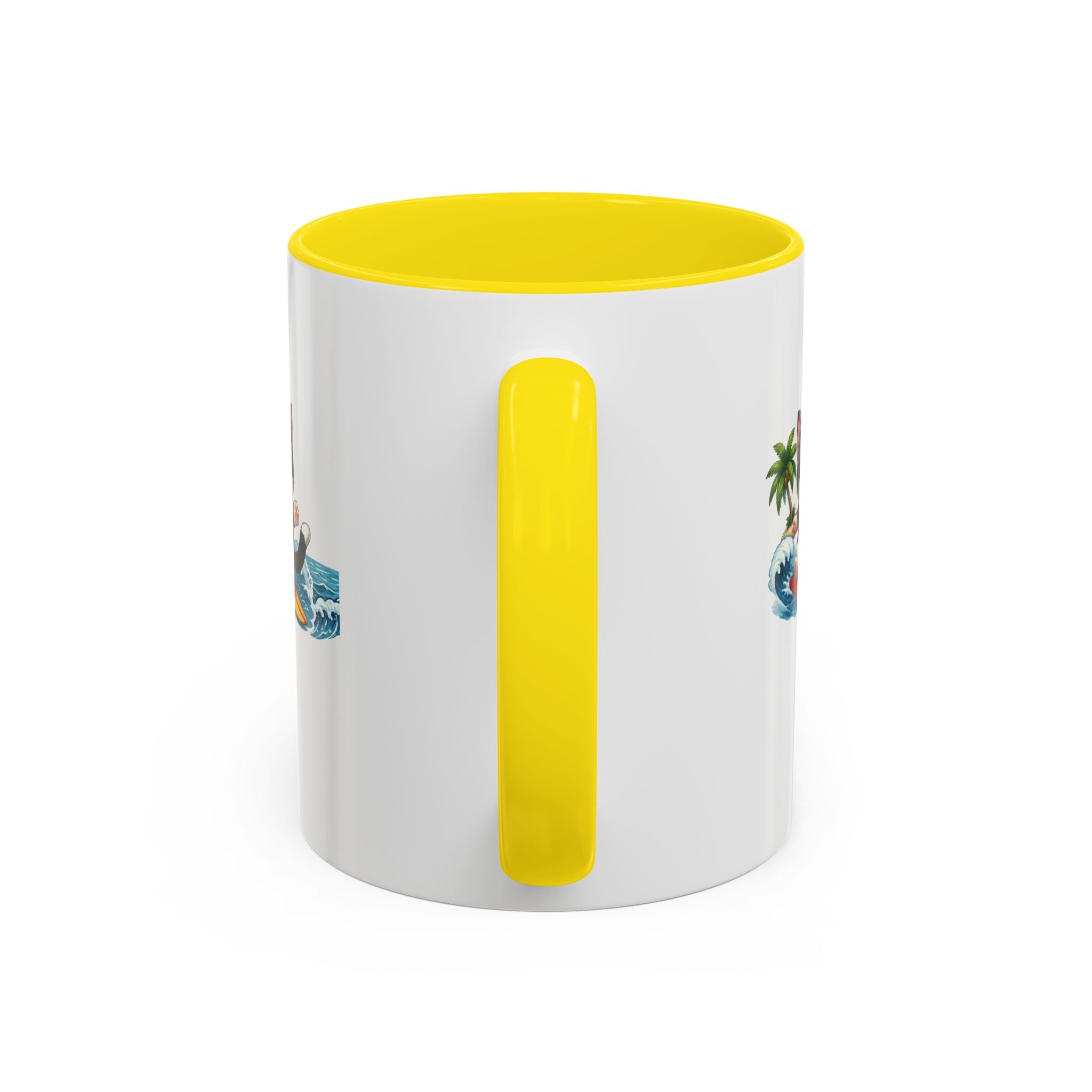 Surfing Cat Summer Coffee Mug | Cute Beach Cat Mug | Cowmeow & Co