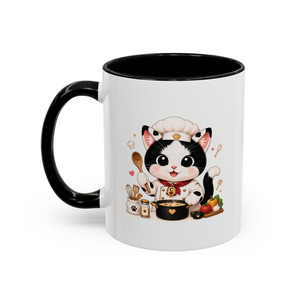 Chef Cowmeow Mug – Cute Tuxedo Cat Coffee Mug