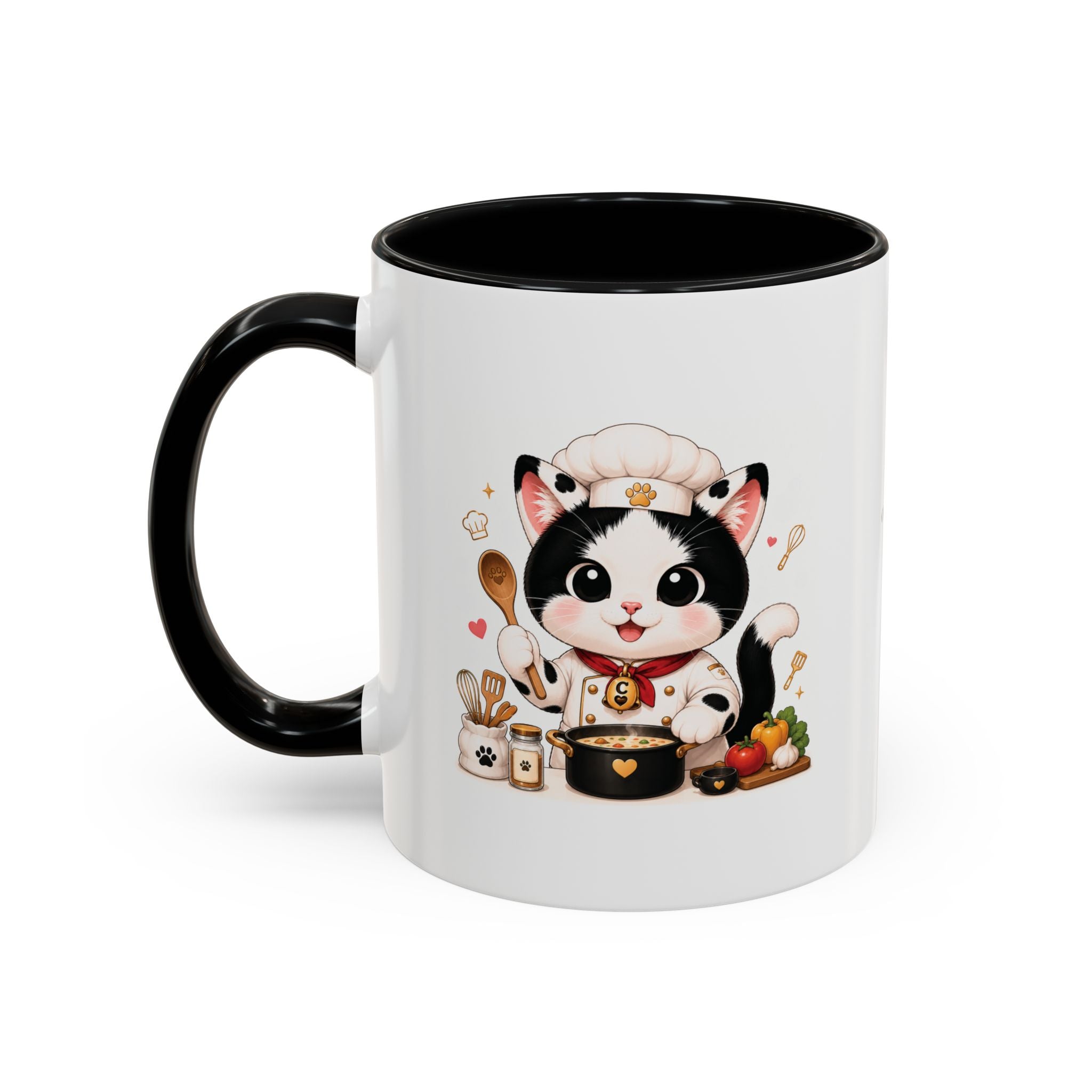 Chef Cowmeow Mug – Cute Tuxedo Cat Coffee Mug
