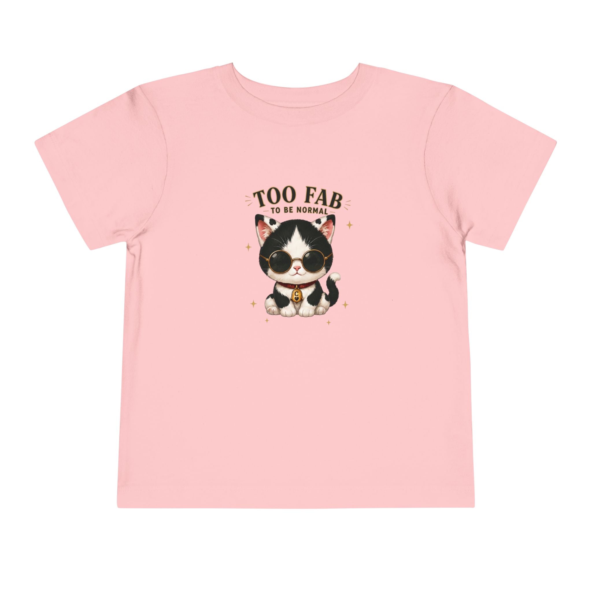 Funny Cat Toddler T-Shirt | Cute Tuxedo Cat Tee | Too Fab to Be Normal | Cowmeow & Co