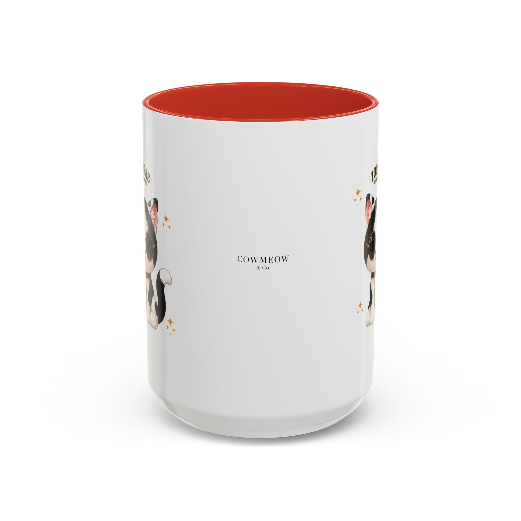 "Too Fab to be Normal Cat Mug | Funny Tuxedo Cat Coffee Mug | Cowmeow & Co"
