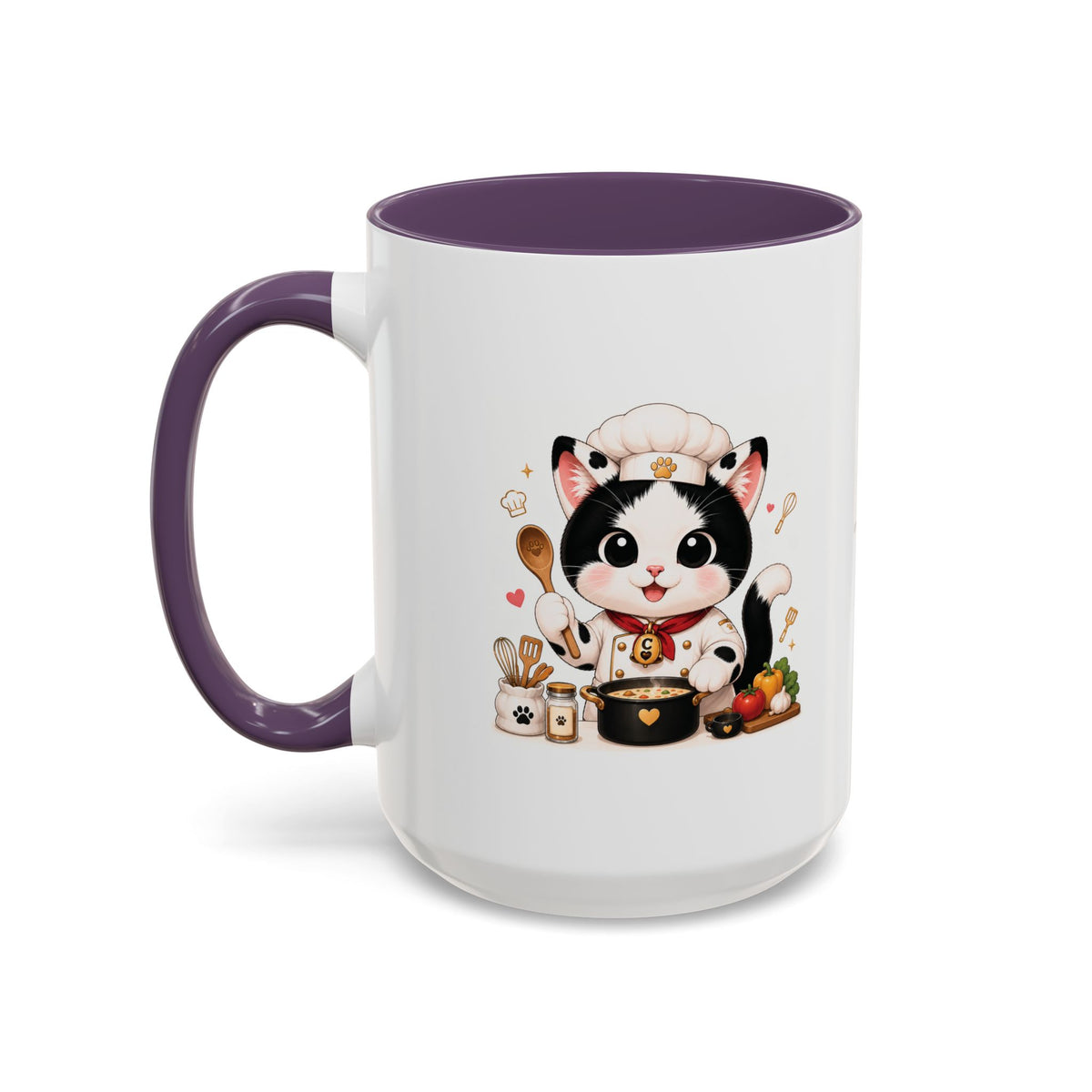 Chef Cowmeow Mug – Cute Tuxedo Cat Coffee Mug