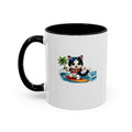Surfing Cat Summer Coffee Mug | Cute Beach Cat Mug | Cowmeow & Co