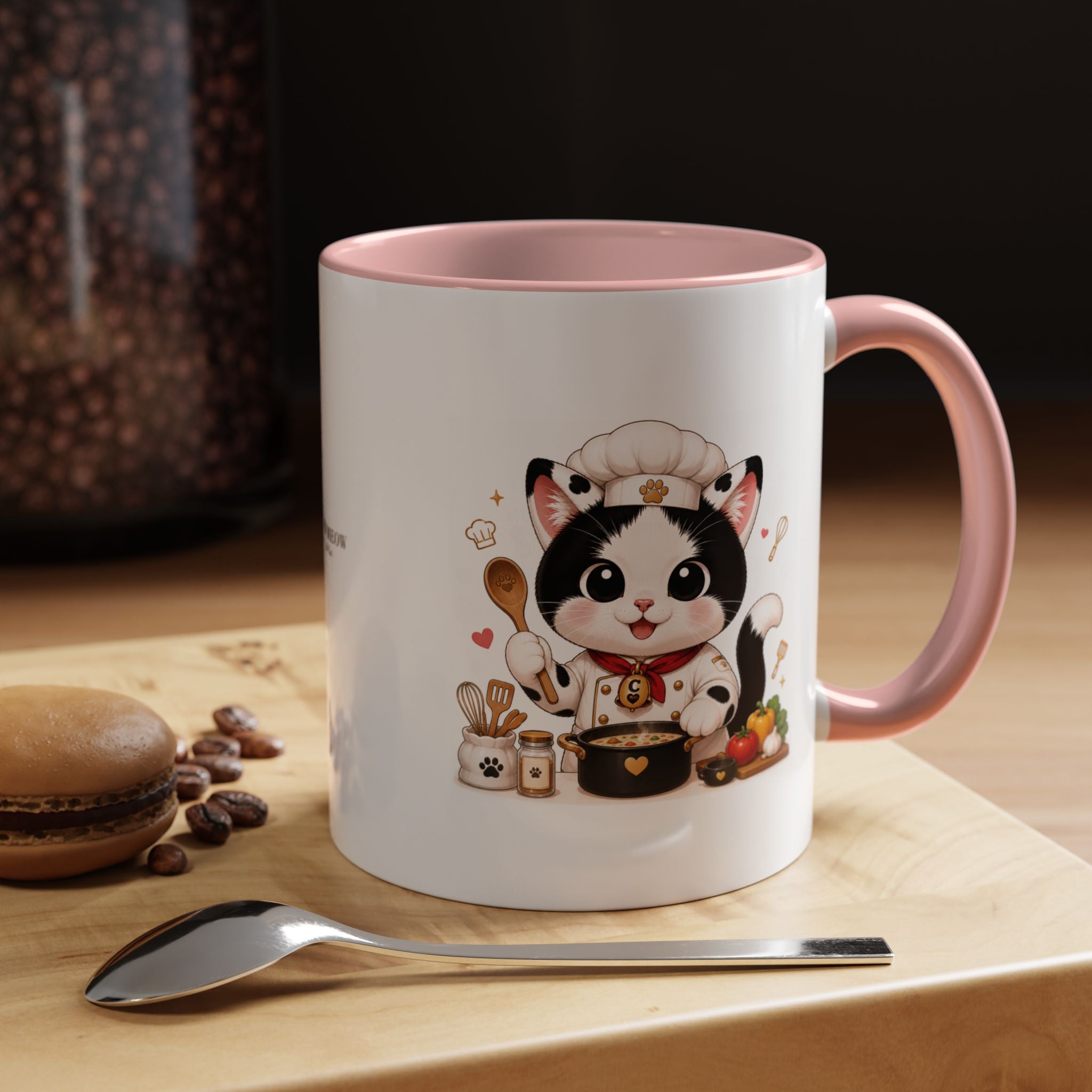 Chef Cowmeow Mug – Cute Tuxedo Cat Coffee Mug